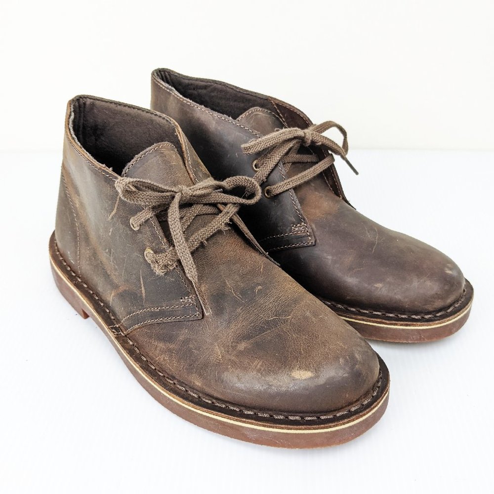 Clarks Brown Leather Ankle Chukka Boot